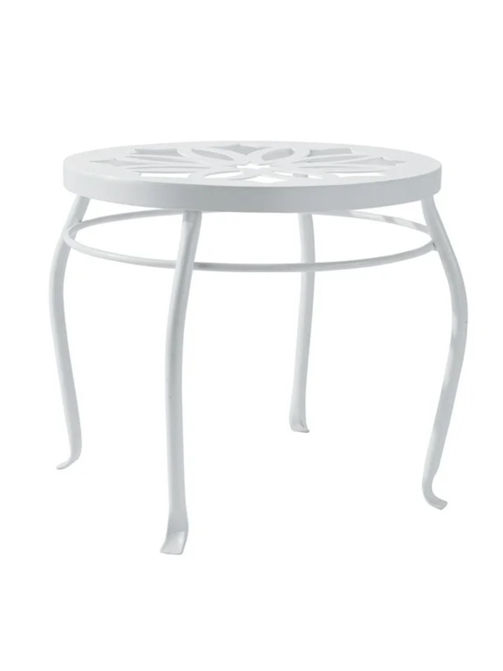 Mainstays 9-Inch White Metal Indoor/Outdoor Plant Stand NWT